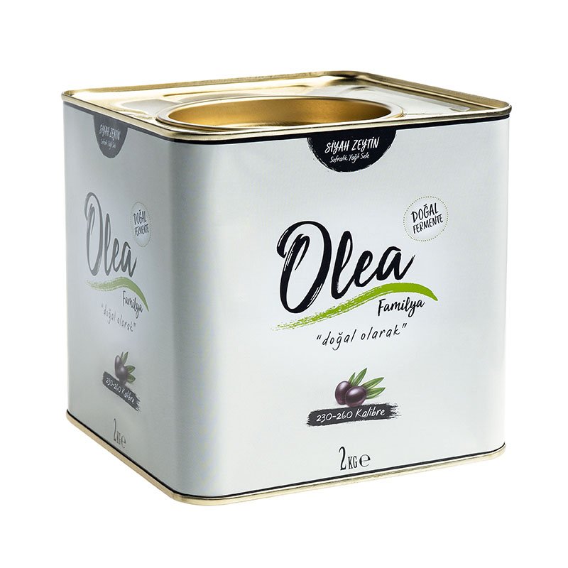 Olea Familya Zeytin Siyah 230-260 Klb 2 Kg Yağlı Sele