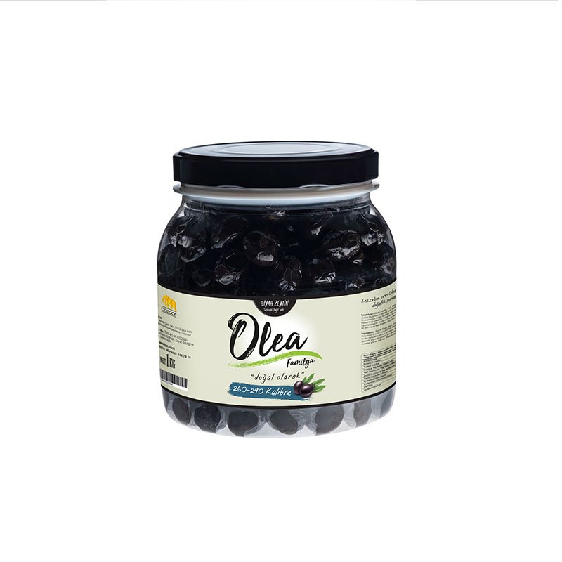 Olea Familya Zeytin Siyah 260-290 Klb 1 Kg X 6 Pet Yağlı Sele