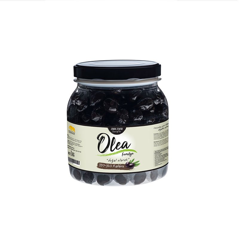 Olea Familya Zeytin Siyah 330-360 Klb 1 Kg X 6 Pet Yağlı Sele