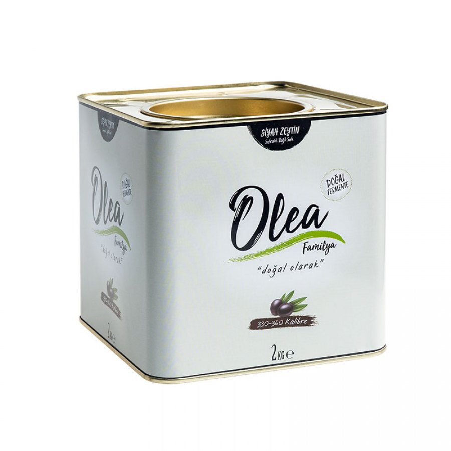 Olea Familya Zeytin Siyah 330-360 Klb 2 Kg Yağlı Sele