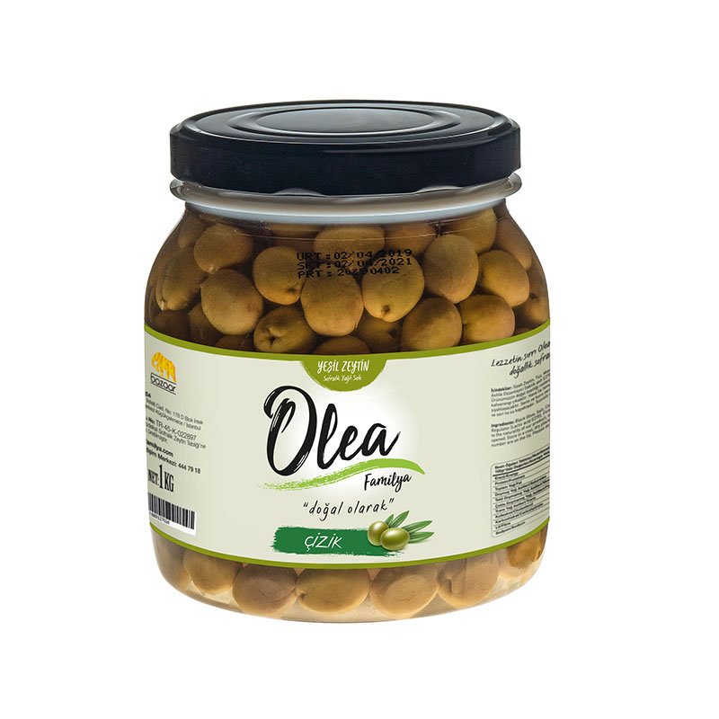 Olea Familya Zeytin Yeşil Çizik 1 Kg X 6 Pet